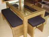 Conjunto de Mesa Vanira com banco